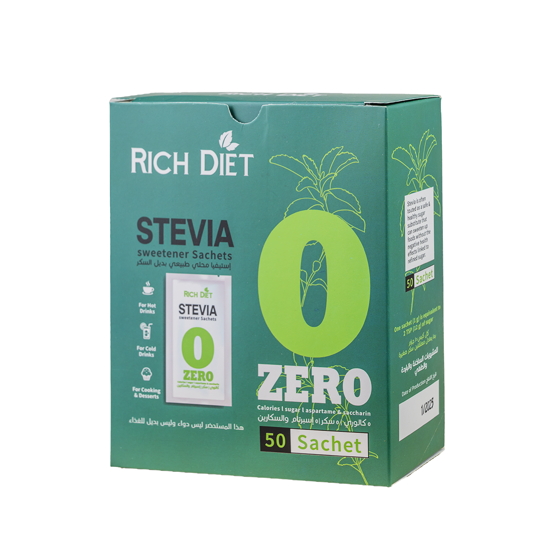 DSC-5372 (1) Rich Stevia Sugar Sachets – 50 Pack - الصورة 1